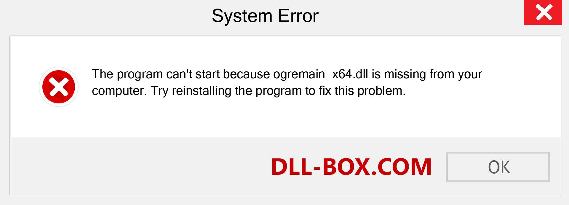  ogremain_x64.dll file is missing?. Download for Windows 7, 8, 10 - Fix  ogremain_x64 dll Missing Error on Windows, photos, images